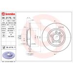 17 482 008 Bremsscheibe HA | FORD Galaxy,SEAT,VW Sharan,T4 90 | 08.9176.11