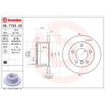 17 482 010 Bremsscheibe HA | MERCEDES W463,Sprinter,VW LT 01 | 08.7725.20