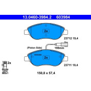 Bremsbelagsatz Alfa P. Mito 1.3-1.4/1.6 Jtdm 08 | 13.0460-3984.2