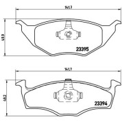 BREMBO Bremsklötze VA | VW Lupo 98 | P 85 055