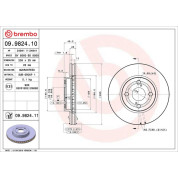 82 481 098 Bremsscheibe VA | TOYOTA Corolla 02 | 09.9824.11