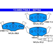 Bremsbelagsatz Vw P. Polo 1.2-2.0 01- Mit Sensor | 13.0460-7164.2