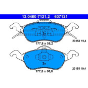 Bremsbelagsatz Ford P. Focus 1,4-2,0 16 V 98-04 | 13.0460-7121.2