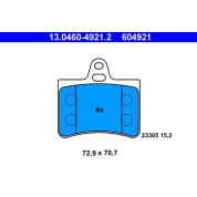 Bremsbelagsatz Citroen T. C5 1.8-3.0 01 | 13.0460-4921.2