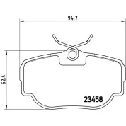 BREMBO Bremsklötze HA | LAND ROVER | P 44 009