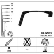 RC-DW1207 NGK | Zündkabelsatz | CHEVROLET 0.8 05 | 44331