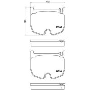 BREMBO Bremsklötze VA | MERCEDES E, S-Klasse 02-13 | P 50 062