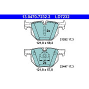 Bremsbelagsatz Bmw T. X5/X6 2.0-3.0 07- Keramik | 13.0470-7232.2