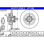 Bremsscheibe | 24.0111-0148.2