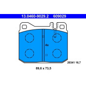 Bremsbelagsatz Db P. W123/W126 79-85 | 13.0460-9029.2