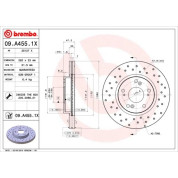 Bremsscheibe VA Xtra | HONDA Civic,FR-V 05 | 09.A455.1X