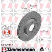 11 481 030 Sport Bremsscheibe VA li Spor | BMW E36 M3 92 | 150.1290.52