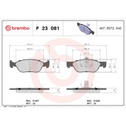 BREMBO Bremsklötze VA | CITROEN Jumper PEUGEOT Boxer 94-05 | P 23 081