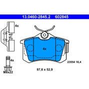 Bremsbelagsatz Renault T. Clio/Megane/Modus/Scenic 99 | 13.0460-2845.2