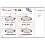 BREMBO Bremsklötze VA | FORD Transit 00-06 | P 24 052