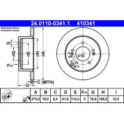 Bremsscheibe | 24.0110-0341.1