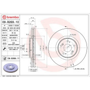 86 481 047 Bremsscheibe VA | HONDA Accord IX 08 | 09.B269.11