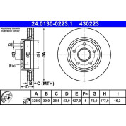 Bremsscheibe Jeep P. Grand Cherokee/Commander 05-10 | 24.0130-0223.1