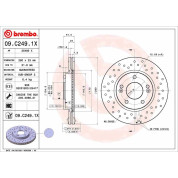 Bremsscheibe VA Brembo Xtra | HYUNDAI Elantara, i30 KIA Ceed 12 | 09.C249.1X