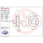 82 482 024 Bremsscheibe HA | TOYOTA Yaris,Corolla 99 | 08.A273.11