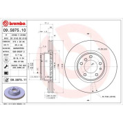 11 481 025 Bremsscheibe VA | BMW E38 94 | 09.5875.11