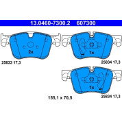 Bremsbelagsatz Peugeot P. 308 1.2-2.0D 13 | 13.0460-7300.2