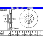 Bremsscheibe | 24.0120-0142.1