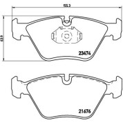 BREMBO Bremsklötze VA | BMW 3, Z3, Z4 90-09 | P 06 042