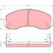 Bremsbelagsatz Kia P. K2500/K2700 | GDB3145