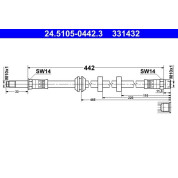 Bremsschlauch | 24.5105-0442.3