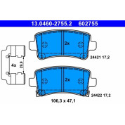 Bremsbelagsatz Saab T. 9-5 2,0-2,8 10-12 | 13.0460-2755.2