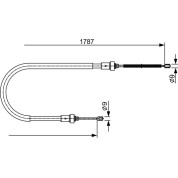 Handbremsseil | DACIA Duster 13 | 1987482410