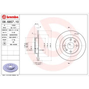 83 482 008 Bremsscheibe HA | MAZDA 323,MX-3 89 | 08.6857.10