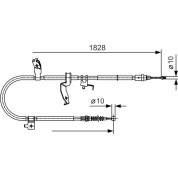 Handbremsseil li | MAZDA 5 05 | 1987482053