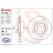 12 481 058 Bremsscheibe HA | AUDI A4 08 | 09.B969.11