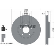 Bremsscheibe Opel P. Vivaro 1.9-2.5 Cdti 01 | 92116005