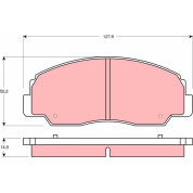 Bremsbelagsatz Daihatsu P. Rocky | GDB1134