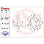 Bremsscheibe HA Xtra | HONDA Civic 05 | 08.A147.1X