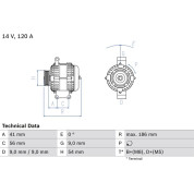 Lichtmaschine | FIAT | 0 986 083 250