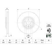 Bremsscheibe | JAGUAR F-Pace, XE, XF 15 | 0 986 479 G33