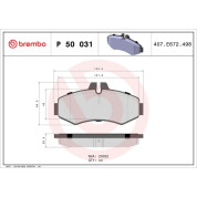 BREMBO Bremsklötze VA | MERCEDES V-Klasse, Vito 96-03 | P 50 031