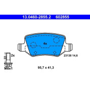 Bremsbelagsatz Db T. W168/Vaneo 1.6-2.1 97-12 | 13.0460-2855.2