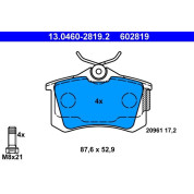 Bremsbelagsatz Vw T. Sharan 1.8-2.8 95-10 | 13.0460-2819.2