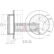 Maxgear Bremsscheibe Mitsubishi T. Lancer 08 | 19-2389