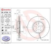 12 481 047 Bremsscheibe VA | AUDI A4,A5,Q5 07 | 09.A758.11