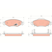 Bremsklötze VA | TOYOTA Yaris 99 | GDB3324