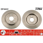 Bremsscheibe Volvo T. S40/V50 | DF4422