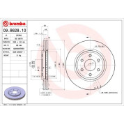 85 481 066 Bremsscheibe VA | NISSAN Navara,Pathfinder 296mm 05 | 09.B628.10