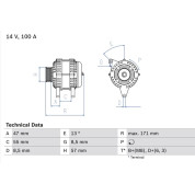 Lichtmaschine | VOLVO V40,850,S40,V70,S70 | 0 986 040 370