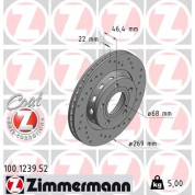 12 482 026 Sport Bremsscheibe HA Sport O | AUDI A6,A8 98 | 100.1239.52